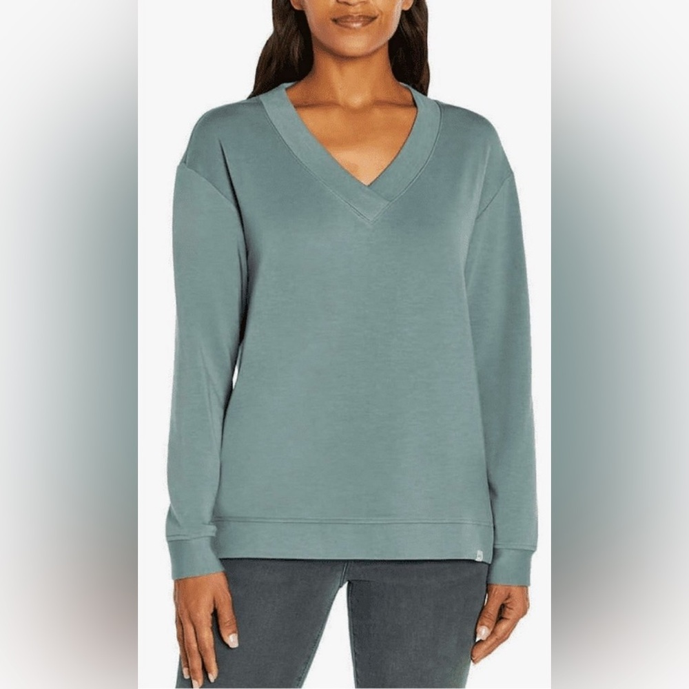 Orvis®  Long Sleeve  V-neck‎ Sweatshirt-Size S